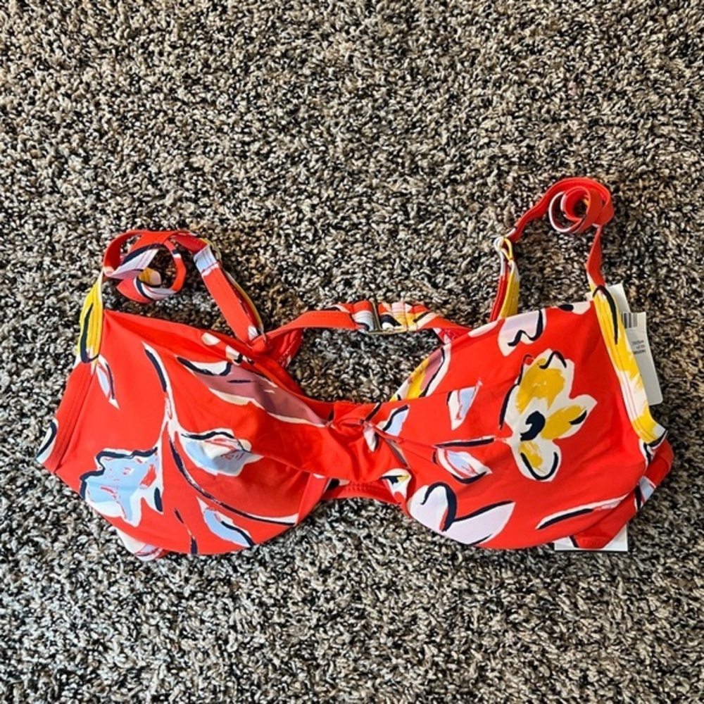 Catalina Red Floral Bikini Top and Bottom